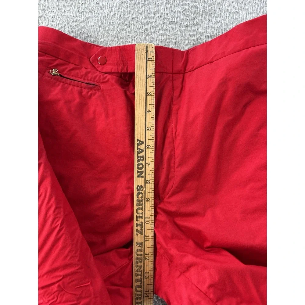Vintage Polo Ralph Lauren Snow Pants Size‎ Medium x34.5 Red Cotton Down Filled